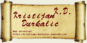 Kristijan Durkalić vizit kartica